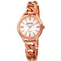 August Steiner Women's Valessia Classic 33mm Japanese Quartz Fashion in Silver