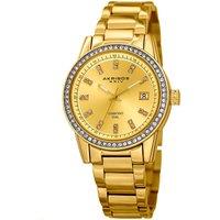 Akribos Women's AK928 Casual Watch Round Case in Gold