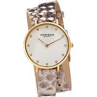 Akribos Women's Virella Wrap 35mm Quartz Fashion in Silver