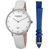 Akribos Women's AK933 Dress Watch Round Case in Silver