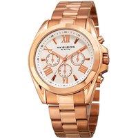 Akribos Women's AK951 Casual Watch Round Case in White