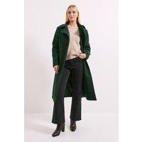 Wallis Women's Principles by Belted Wrap Coat in Green | Size: 14