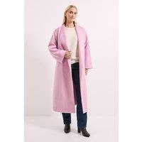 Wallis Women's Principles by Wrap Belted Coat in Pink | Size: 18