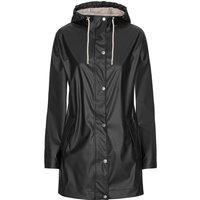 Ilse Jacobsen Women's Rain Longer Waterproof Jacket Black Beauty | Size: 12