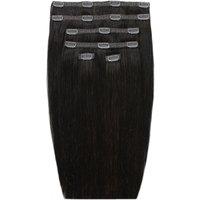 Beauty Works Women's 18 Double Hair Set Clip-In Extensions 180g in Natural Black