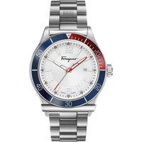Salvatore Ferragamo Men's SFYK00520 1898 Sport 44mm Quartz Watch in Silver
