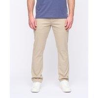 Duck&Cover Franztown Men's Core Stretch Slim-Fit 5-Pocket Chino Trousers with Canvas Detail in Stone | Size: 36R