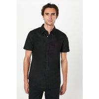 Burton Men's Black Short Sleeve Oxford Shirt | Size: Medium
