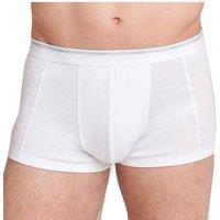 Jockey Men's Cotton Short Trunk 2 Pack in White | Size: Large