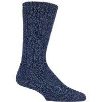 Country Pursuit Men's 1 Pack Pennine Walker Heavy Wool Hiking Socks in Navy | Size: 7-11