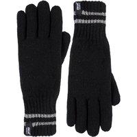 Heat Holders Men's Hi Vis Reflective Soft Fleece Lined Thermal Winter Gloves in Black | Size: Large/XL