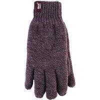 Heat Holders Men's Winter Warm Soft Fleece Lined Thermal Gloves in Burgundy | Size: S/M