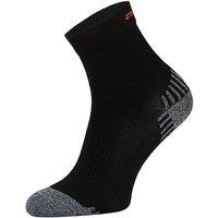 COMODO Men's 1 Pack Low Cut Ankle Compression Running Socks in Black | Size: 9-11
