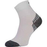 COMODO Men's 1 Pack Low Cut Ankle Compression Running Socks in White | Size: 6-8