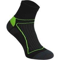 COMODO Men's 1 Pack High Vis Neon Low Cut Cycling Socks in Black | Size: 6-8