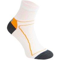 COMODO Men's 1 Pack High Vis Neon Low Cut Cycling Socks in White | Size: 3-5.5