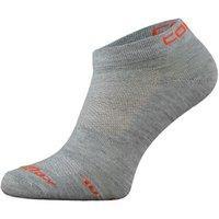 COMODO Men's 1 Pack Ultra Coolmax Ankle Length Running Socks in Grey | Size: 3-5.5