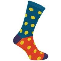 Mr Heron Men's 1 Pack Novelty Patterned Bamboo Socks in Dark Blue | Size: 6-11