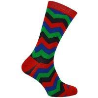 Mr Heron Men's 1 Pack Novelty Patterned Bamboo Socks in Light Red | Size: 6-11