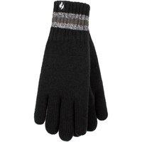 Heat Holders Men's Winter Warm Soft Fleece Lined Thermal Gloves in True Black | Size: Large/XL