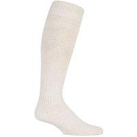 Sock Snob Men's 1 Pack Knee High Long Fisherman Angling Socks in Cream | Size: 6-11