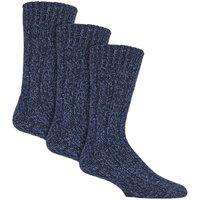 Country Pursuit Men's 3 Pack Pennie Walker Socks in Blue | Size: 6-11