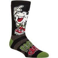 SOCKSHOP Heat Holders Men's Mens 1 Pair 1.6 TOG Lite Novelty Thermal Socks in Black | Size: 6-11