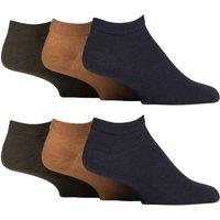 SOCKSHOP Gentle Grip Men's 6 Pack Diabetic Trainer Socks | Loose Top Wide Ankle Socks | Size: 6-11