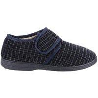 Fleet & Foster Men's Sam Touch Fastening Slipper in Navy | Size: 8