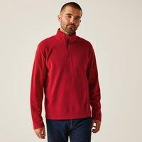 Regatta Men's Micro Lightweight Half Zip Fleece in Red | Size: XL