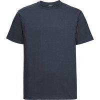 Russell Men's Europe Classic Heavyweight Ringspun Short Sleeve T-Shirt in Navy | Size: XL
