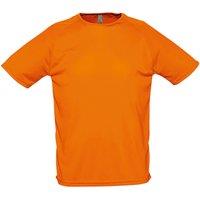 SOL'S Men's Sporty Short Sleeve Performance T-Shirt in Orange | Size: Medium