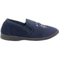 Zedzzz Men's Midfield Twin Gusset Football Slippers in Navy | Size: 13