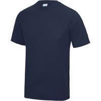 AWDis Men's Just Cool Performance Plain T-Shirt in Navy | Size: Medium
