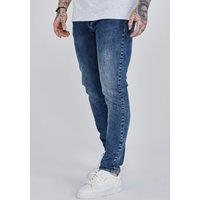 SikSilk Men's Slim Fit Jeans in Blue | Size: 32