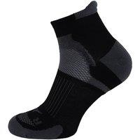 Mizuno Men's DryLite Black/Dark Grey Race Low Running Socks in Black | Size: Medium