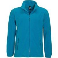 SOL'S Men's North Full Zip Outdoor Fleece Jacket in Aqua | Size: XL