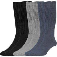 Chums Men's 6 Pack Value Cotton Blend Diabetic Socks | Size: 7-11