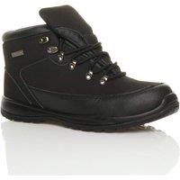 AJVANI Men's Low Heel Steel Midsole Toe Cap EN345-SBP Safety Leather Worker Boots in Black | Size: 10