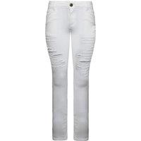 Criminal Damage Men's Cotton White Jeans | Size: 3XS