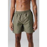 Firetrap Men's Regular Fit Swim Shorts with Elasticated Drawstring Waist in Khaki | Size: Large