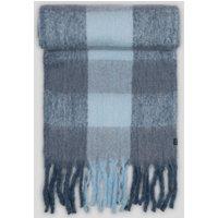 Steel & Jelly Men's Nuthurst - Oversized Check Scarf in Blue
