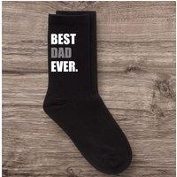 60 SECOND MAKEOVER Men's Best Dad Ever V2 Black Calf Socks