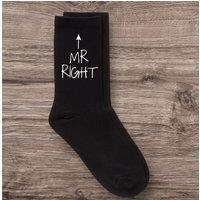 60 SECOND MAKEOVER Men's Mr Right Black Calf Socks