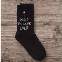 60 SECOND MAKEOVER Men's Best Trucker Ever Socks in Black