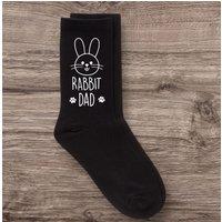 60 SECOND MAKEOVER Men's Rabbit Dad Black Calf Socks