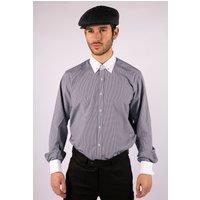 TruClothing Men's Club Collar Shirt With Bar Poplin Pin in Navy | Size: Medium