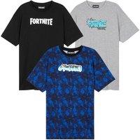 Fortnite Men's 3 Pack Crew Neck Short Sleeve Top | Size: 15 Years