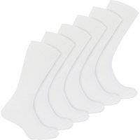 Sock Snob Men's 6 Pack Soft Bamboo Sport Socks for in White | Size: 12-3