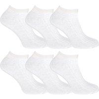 Sock Snob Men's 12 Pack 100% Cotton Trainer Socks in White | Size: 9-12